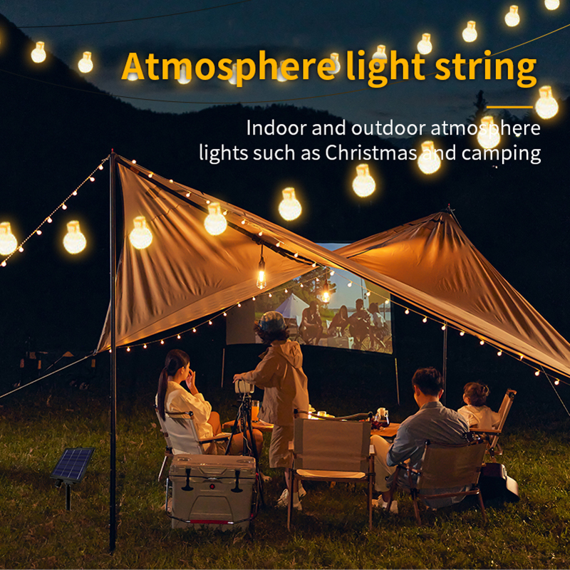 HCP179  太阳能乳白球灯串